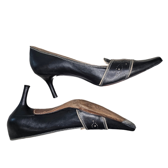 Cole Haan Vintage Pointed Toe Pumps Black Women's Sz 6 - Picture 6 of 10